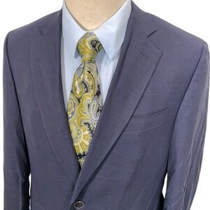 SOLEMARE Maus & Hoffman Blazer Mens 40 Navy Blue Drago Giacca Wool Jacket Italy